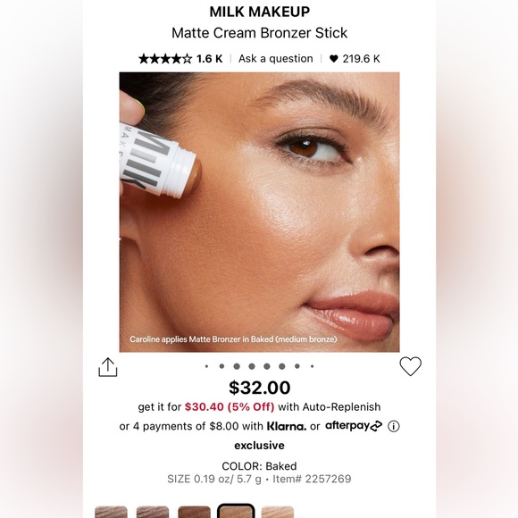 Milk bronze stick - Picture 2 of 2